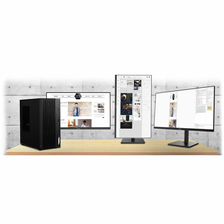 MSI PRO DP180 14th PRO DP180 14ANVL-1015US Desktop Computer - Intel Core i5 14th Gen i5-14400F - 16 GB - 1 TB SSD - Black MSI PRO DP180 14th PRO DP180 14ANVL-1015US Desktop Computer - Intel Core i5 14th Gen i5-14400F - 16 GB - 1 TB SSD - Black